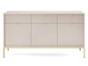 Komoda z drzwiami i szufladami Amber Kaszmir na złotych nogach