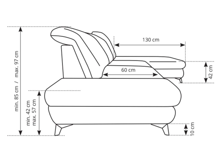 Narożnik L Prawy z funkcją spania i pojemnikiem Hannover Ciemnozielony