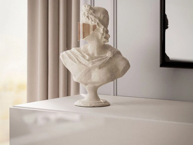 Meblościanka wisząca z oświetleniem LED Aurelie Kaszmir połysk