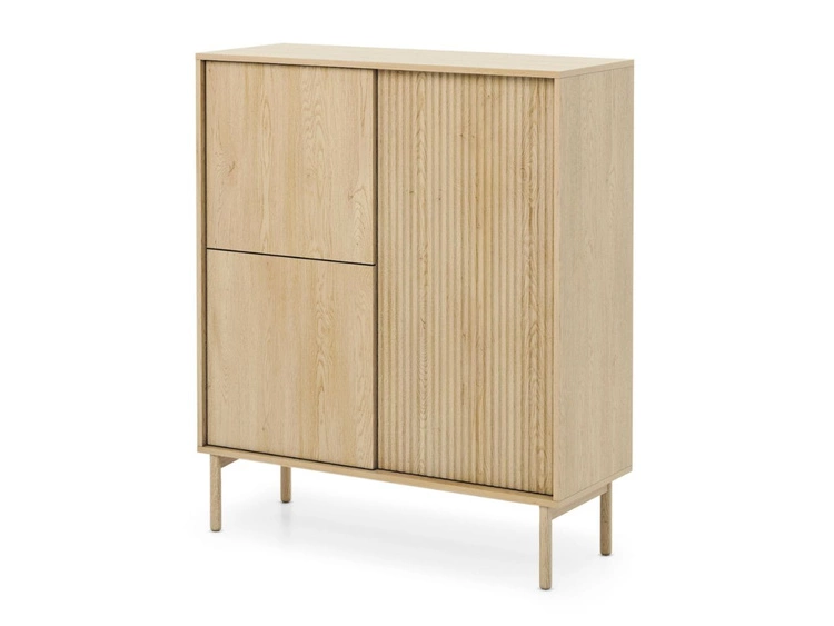 Komoda trzydrzwiowa wysoka Gradimento Dąb Cremona