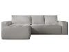 Narożnik L Lewy z funkcją spania i pojemnikiem Portland Jasnoszary