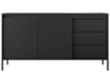 Komoda z drzwiami i szufladami 153 cm Sorano Czarna
