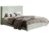 Łóżko tapicerowane z pojemnikiem i stelażem 120x200 Toreto Jasnozielone
