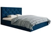 Łóżko tapicerowane z pojemnikiem i stelażem 120x200 Salento granatowe