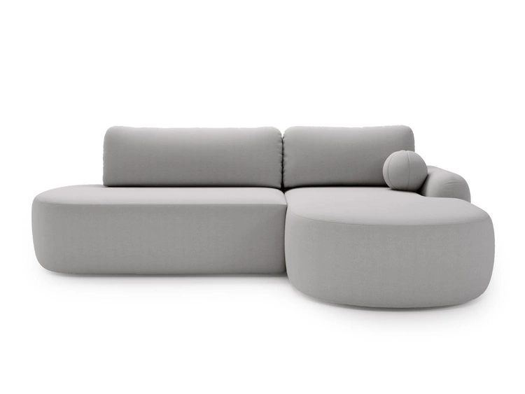 Narożnik L Prawy z funkcją spania i pojemnikiem Aurio O Szary