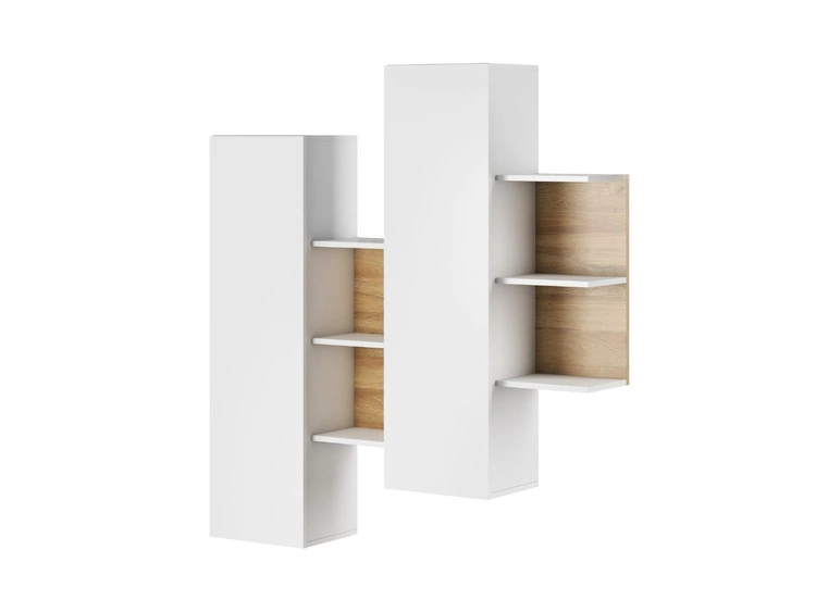 Meblościanka do salonu Alvano Dąb Grandson, Biała