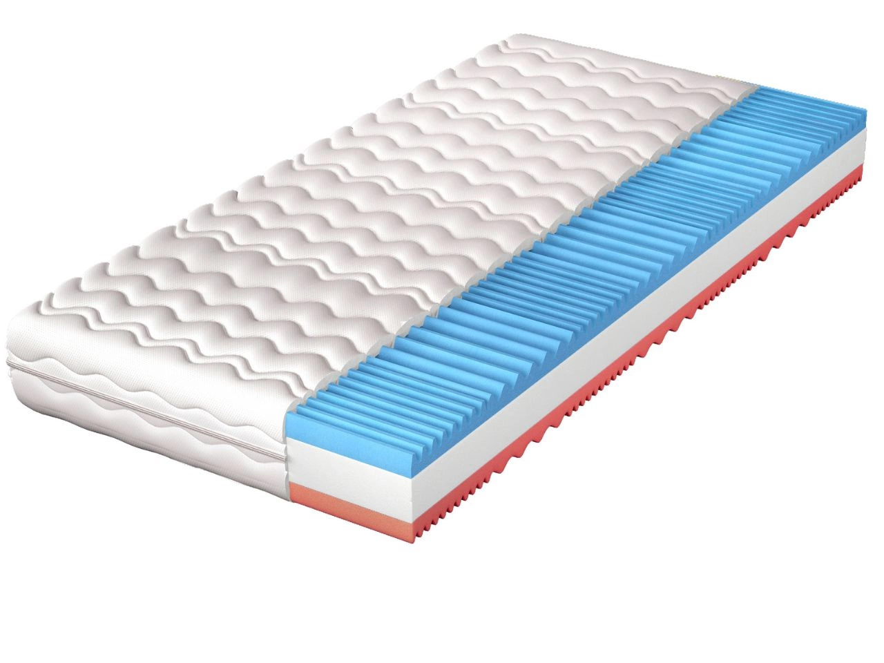 Materac piankowy z pianką profilowaną Nube 180x200