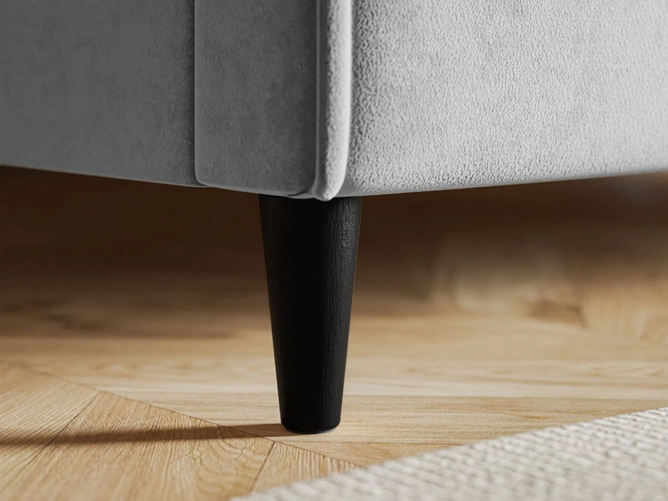 Łóżko tapicerowane ze stelażem 140x200 Grenada Niebieskie