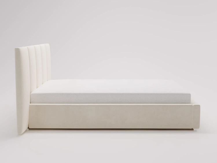 Łóżko tapicerowane z pojemnikiem i stelażem 160x200 cm Lizbona Brązowe