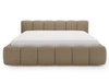 Łóżko tapicerowane z pojemnikiem i stelażem 180x200 Cloud Low brązowe