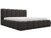 Łóżko tapicerowane z pojemnikiem i stelażem 200x200 Cloud czarne