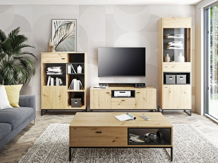 Komplet mebli do salonu Geneva Dąb Artisan