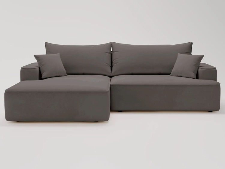 Narożnik L Lewy z funkcją spania i pojemnikiem California Ciemnoszary