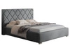 Łóżko tapicerowane z pojemnikiem i stelażem 180x200 Taranto Szare