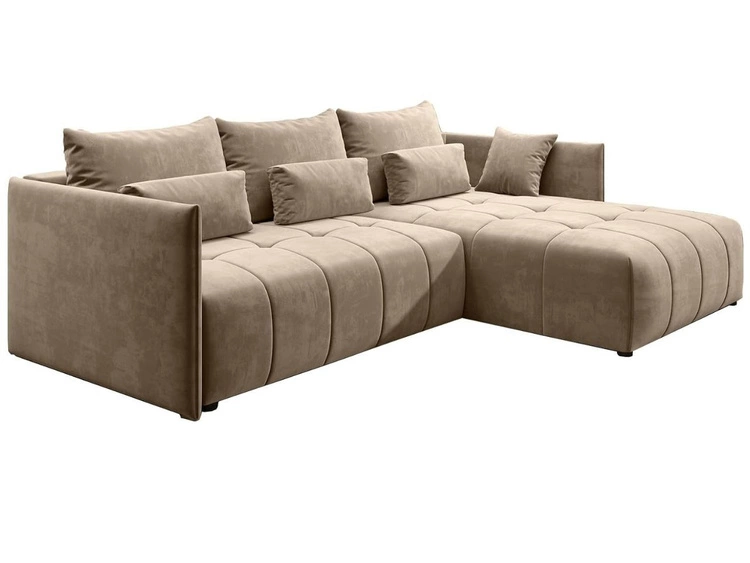 Narożnik L uniwersalny z funkcją spania i pojemnikiem Ardi Jasny brązowy