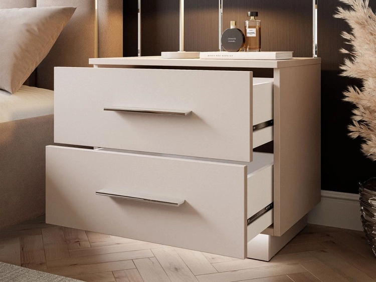 Stolik nocny z dwoma szufladami Nuveo Kaszmir