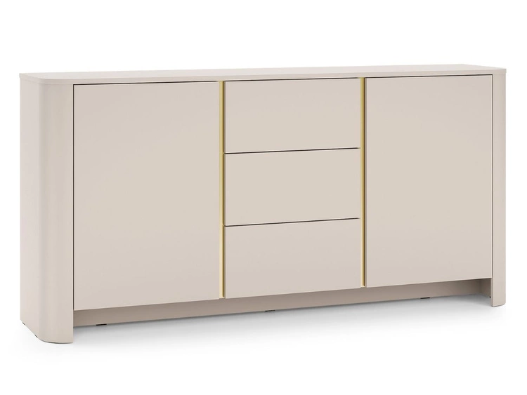 Zestaw mebli do salonu ze złotą listwą dekoracyjną Brillo Kaszmir