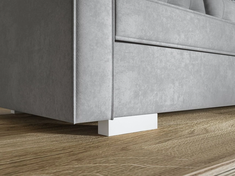 Kanapa z funkcją spania i pojemnikiem na pościel Pori kremowa