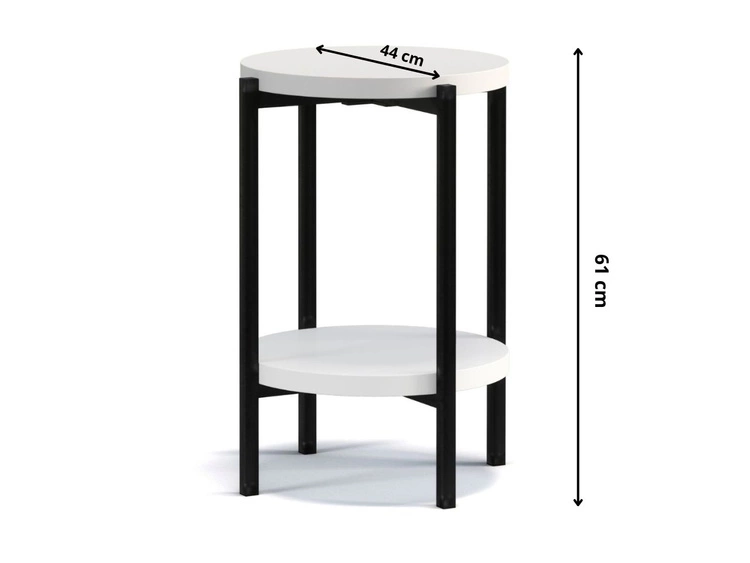 Stolik boczny Sevilla Czarny mat