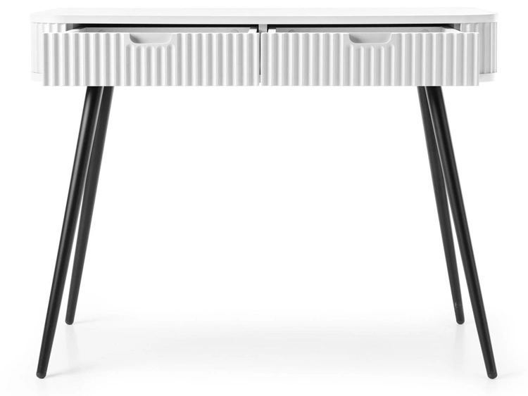 Toaletka z czarnymi metalowymi nogami Viva Czarna