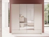 Szafa czterodrzwiowa z drzwiami uchylnymi Latina Beżowa
