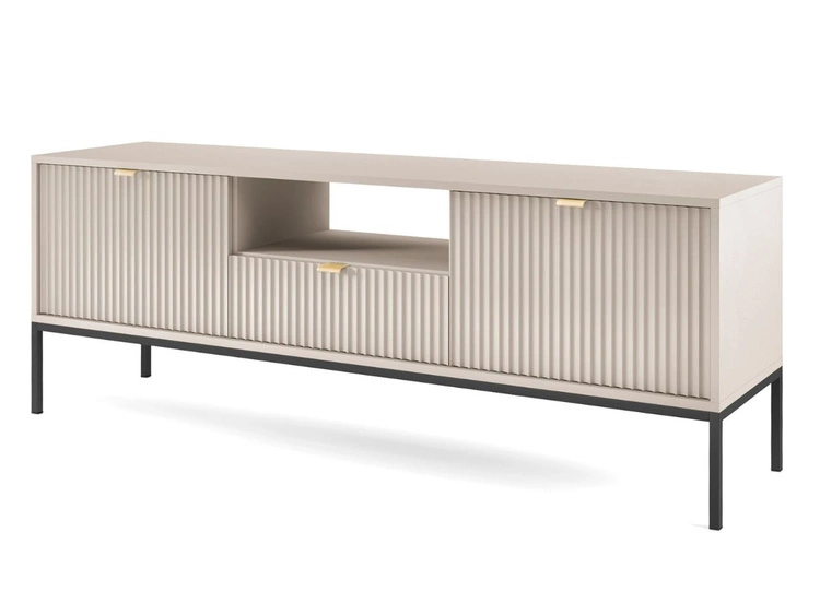 Zestaw mebli do salonu Amber Kaszmir na czarnych nogach