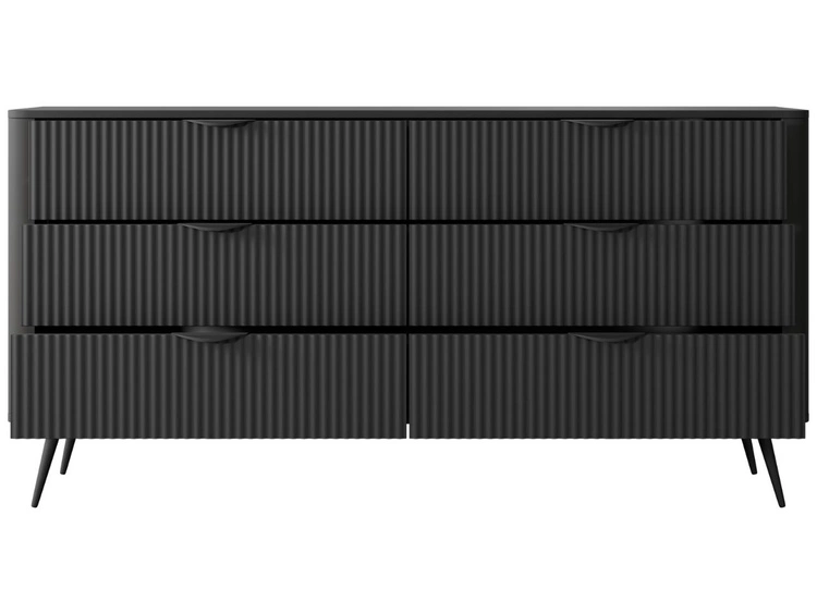 Komoda z 6 szufladami Latina Czarna