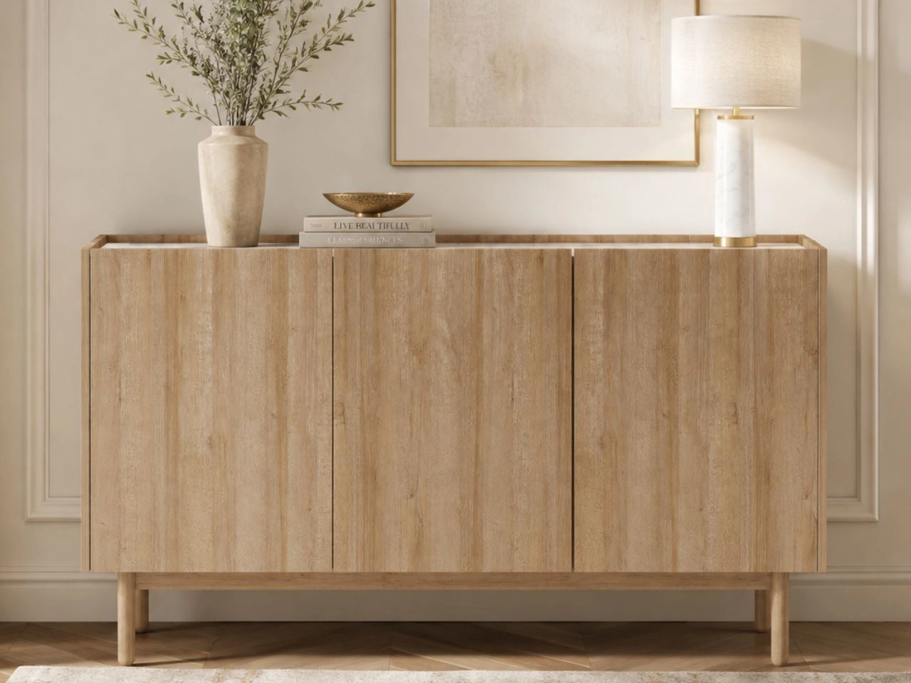 Komoda z drzwiami wysoka Braha Dąb Riviera