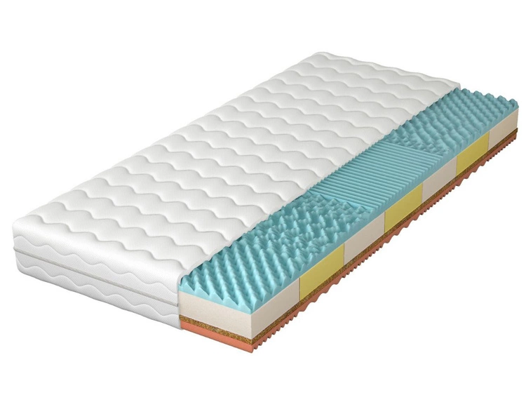 Materac piankowy z matą kokosową i pianką profilowaną 7-strefową Dermio 90x200