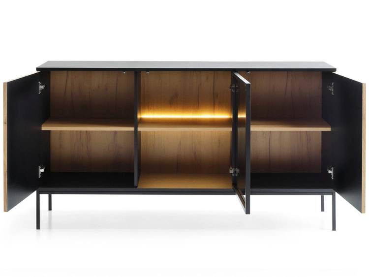 Komoda z drzwiami i oświetleniem LED Deo Dąb Wotan