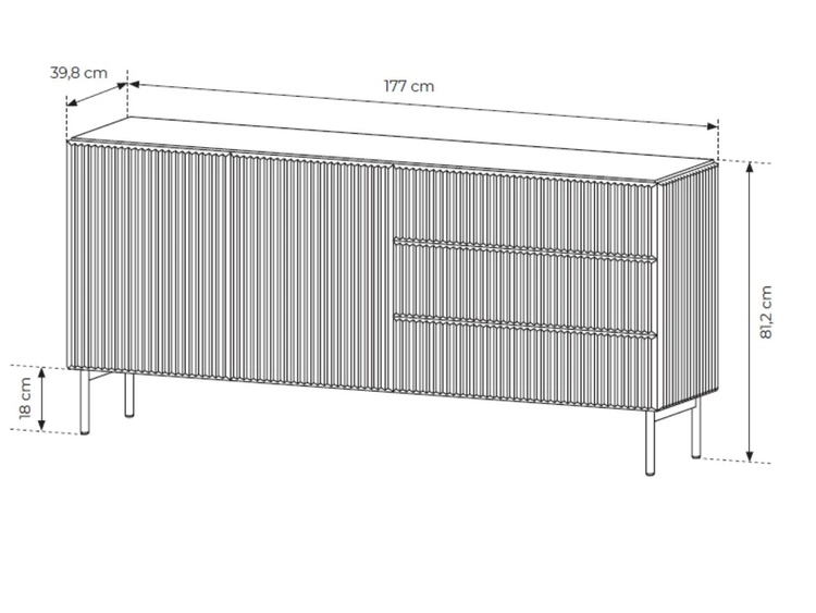 Zestaw mebli do pokoju dziennego Qualita Kaszmirowy