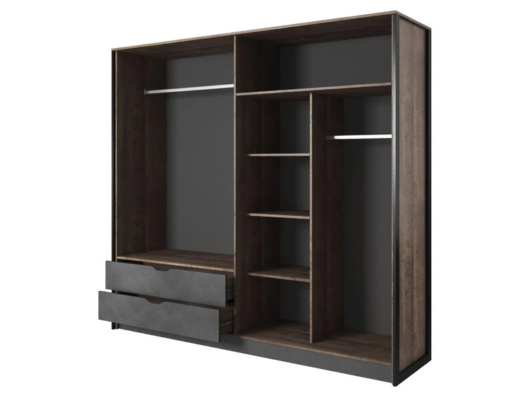 Szafa czterodrzwiowa z drzwiami uchylnymi Denis Dąb Sand Grande, Matera