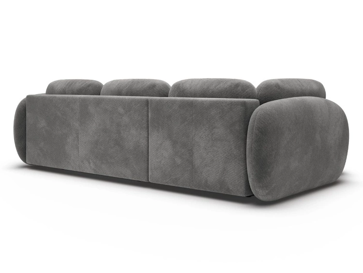 Narożnik z funkcją spania i pojemnikiem Lewy Carino Szary