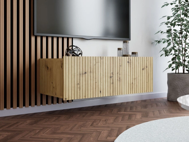 Szafka pod telewizor z drzwiczkami Kioto Dąb Artisan