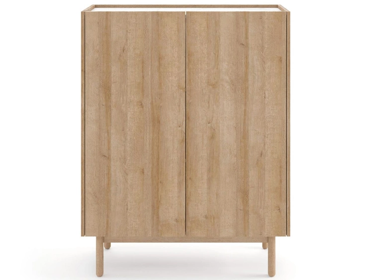 Komoda z drzwiami 97 cm Braha Dąb Riviera