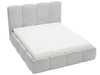 Łóżko tapicerowane z pojemnikiem i stelażem 140x200 Galli Jasnoszare