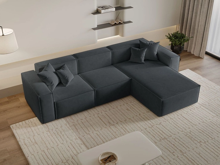 Narożnik L Prawy Arizona Ciemnoszary