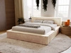 Łóżko tapicerowane z pojemnikiem i stelażem 120x200 Lago Beżowe