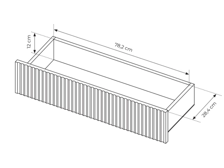Komoda z drzwiami i szufladami 187 cm Sorano Beżowa