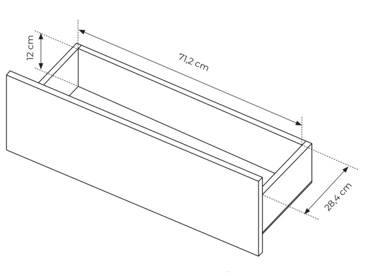 Stolik kawowy Loara Czarny, Dąb Evoke