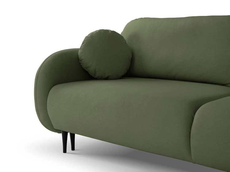 Kanapa z funkcją spania i pojemnikiem na pościel Alta Zielona