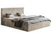 Łóżko tapicerowane z pojemnikiem i stelażem 180x200 Esma Beżowe