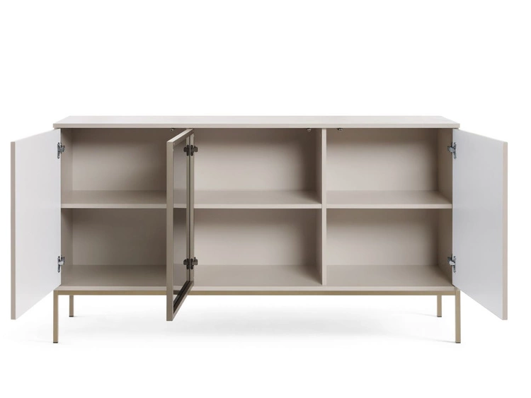 Komoda z drzwiami i oświetleniem LED Deo Kaszmirowa