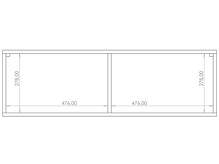 Zestaw szafek pod telewizor z drzwiczkami 200 cm Kioto Biały