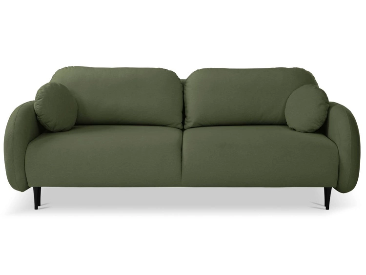 Kanapa z funkcją spania i pojemnikiem na pościel Alta Zielona