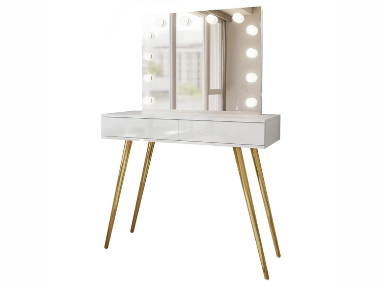 Biały połysk \ Push to open \ Złoty