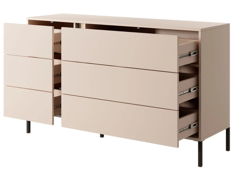 Komoda z 6 szufladami Dego Beżowa