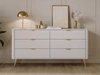 Komoda z 6 szufladami Latina Biała