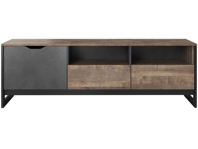 Szafka pod telewizor z szufladami i drzwiczkami Denis Dąb Sand Grande, Matera