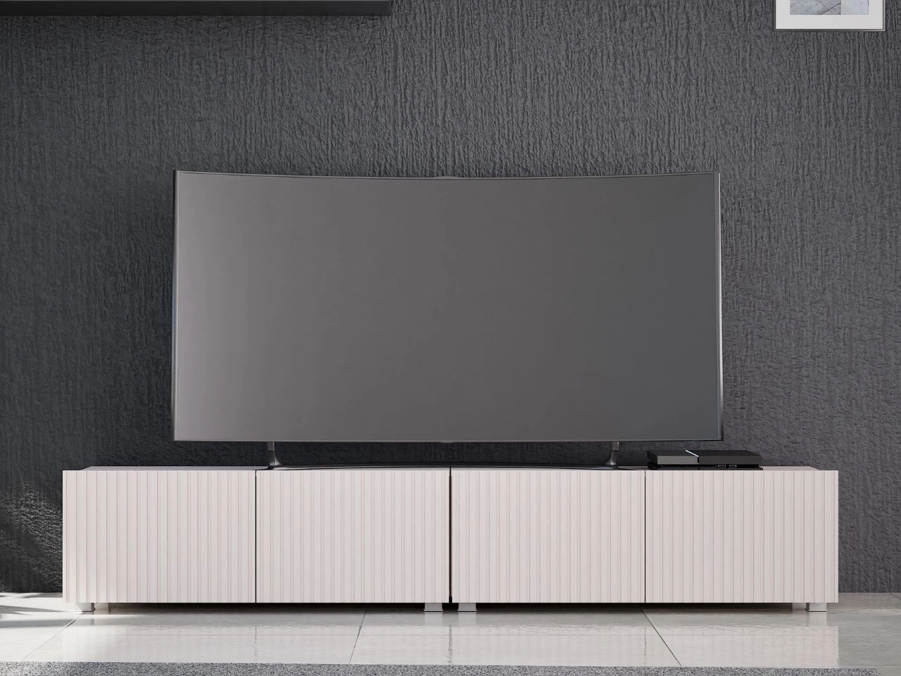 Zestaw szafek pod telewizor z drzwiczkami 200 cm Kioto Kaszmir